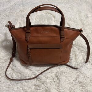 Cole Haan Women's Tan Light Brown Leather Satchel Bag